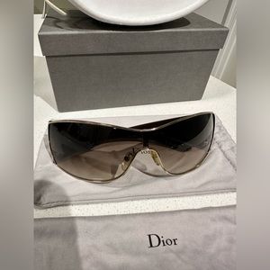 Christian Dior Women Sunglasses Brown and Gold